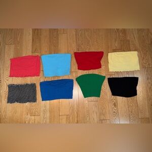 bundle of 8 tube tops
